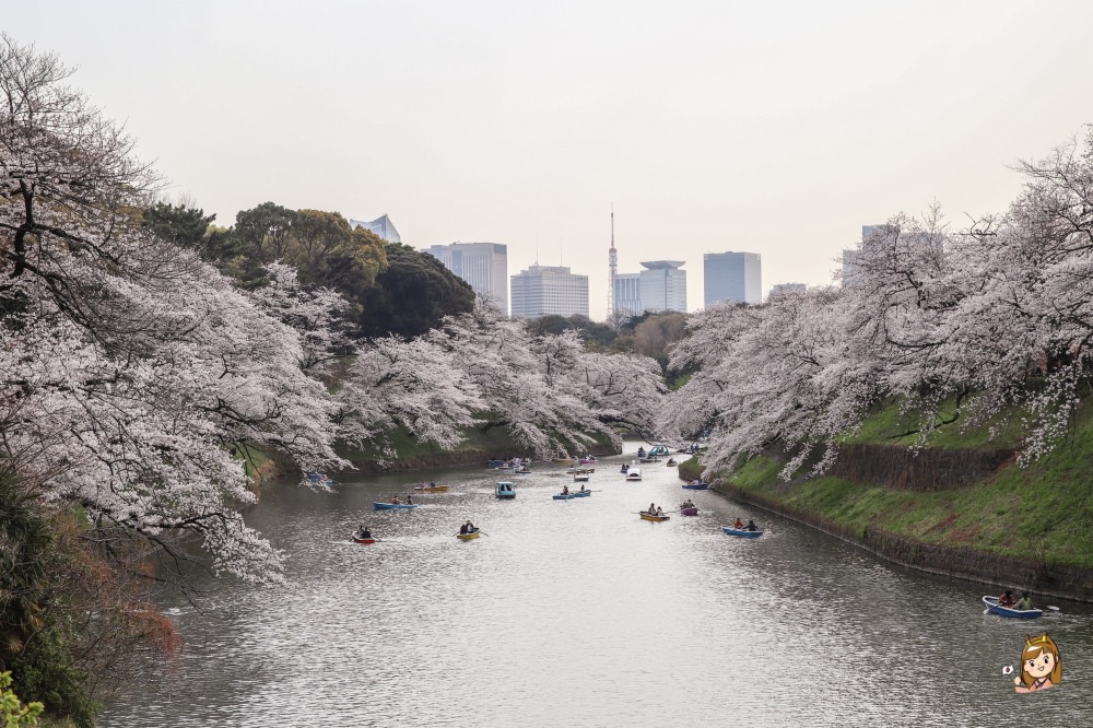 東京賞櫻必去景點23選!上野、千鳥之淵、新宿御苑等櫻花景點與櫻花秘境懶人包~(持續更新) - 第20張圖 九段下千鳥之淵賞櫻